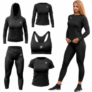 5w1 Gym Compression Noir Fit