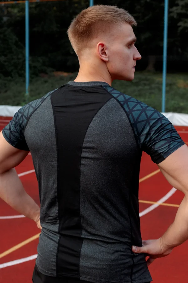 2w1 Gym Compression Active Graphite Koszulka