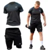 2w1 Gym Compression Active Graphite Plus