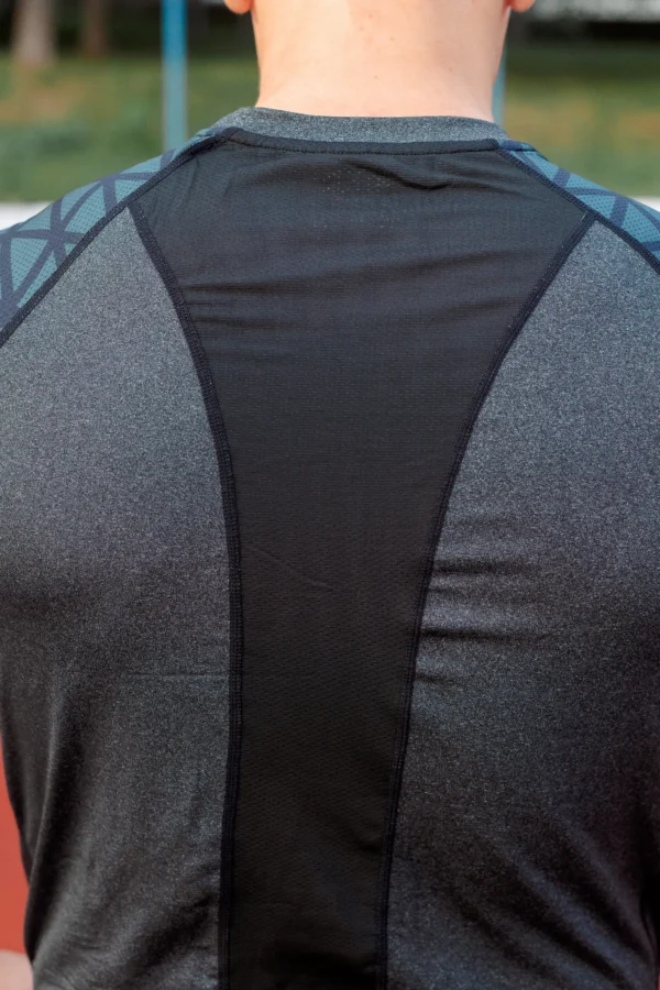 2w1 Gym Compression Active Graphite Plus Koszulka