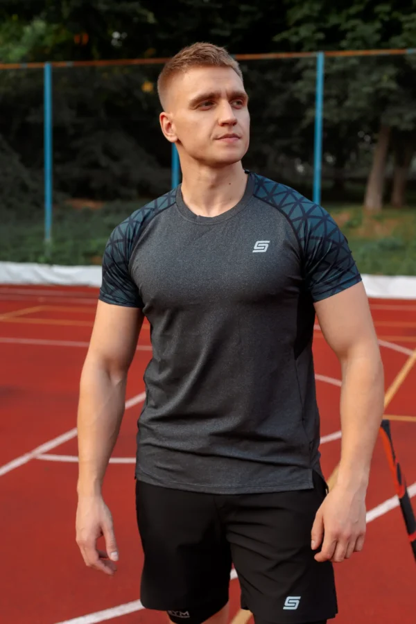 2w1 Gym Compression Active Graphite Spodenki