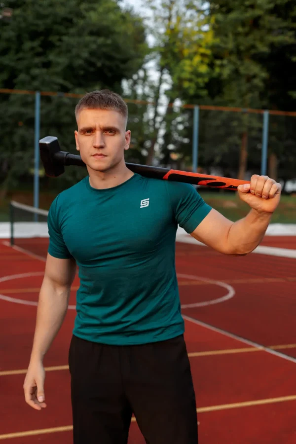 2w1 Gym Compression Prime Green Plus Koszulka