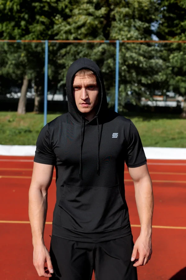 2w1 Gym Compression Street Hood Koszulka