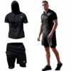 2w1 Gym Compression Street Hood Plus