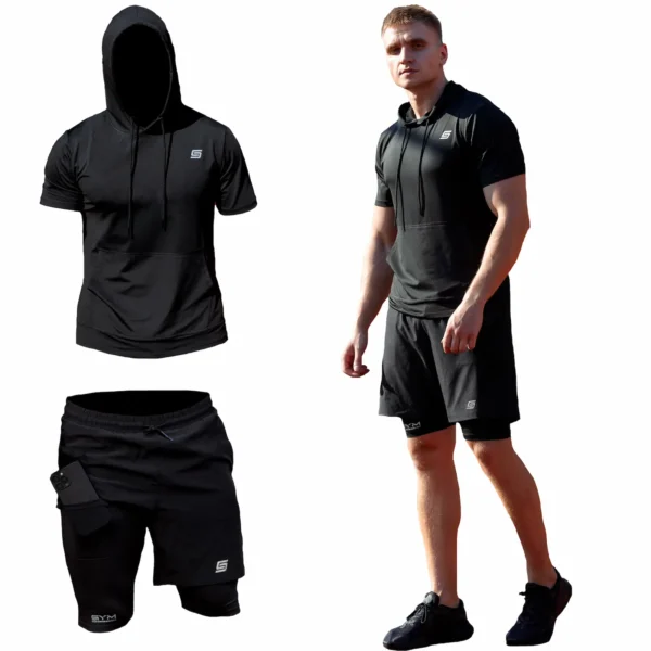 2w1 Gym Compression Street Hood Plus