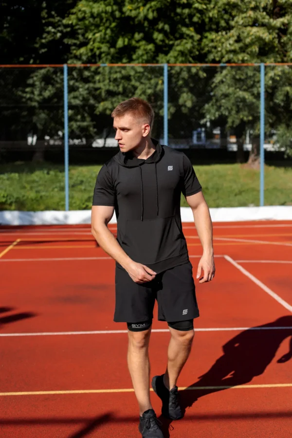 2w1 Gym Compression Street Hood Plus Koszulka