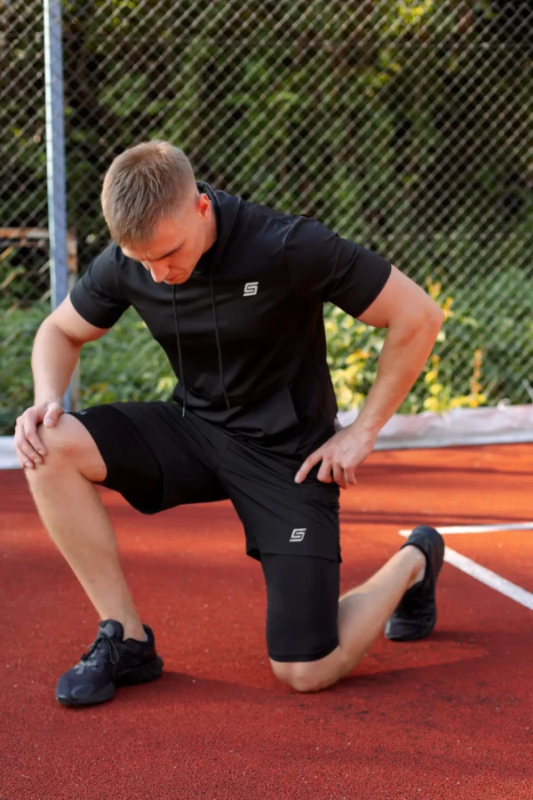 2w1 Gym Compression Street Hood Plus Spodenki