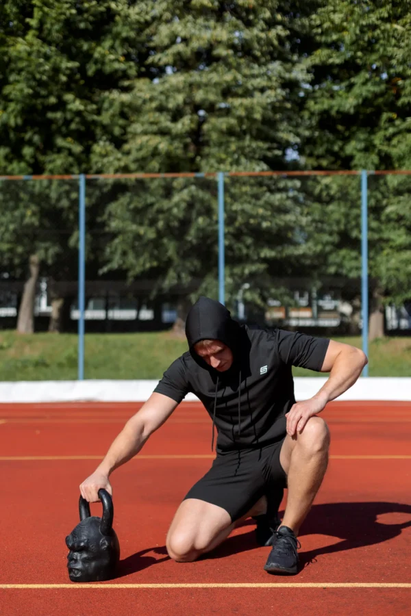 2w1 Gym Compression Street Hood Spodenki