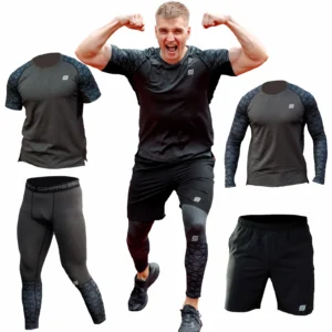 4w1 Gym Compression Eclipse Grey