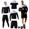 5w1 Gym Compression Black & White