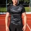 5w1 Gym Compression Black Pixel Koszulka