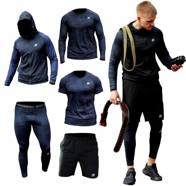 5w1 Gym Compression Blue Shadow