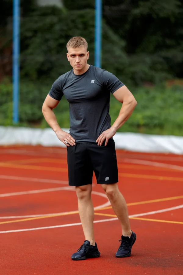 5w1 Gym Compression Graphite Storm Spodenki