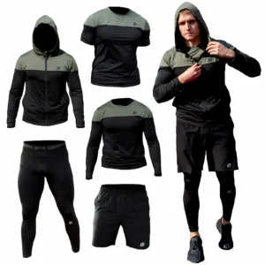 5w1 Gym Compression Olive Black