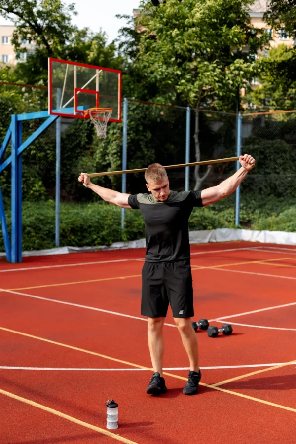 5w1 Gym Compression Olive Black Spodenki