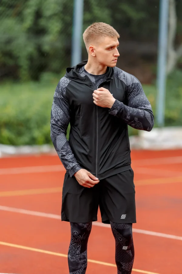 5w1 Gym Compression Shadow Matrix Bluza