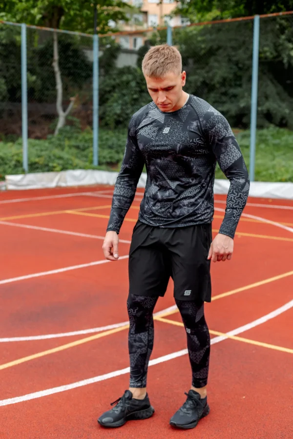 5w1 Gym Compression Shadow Matrix Rashguard