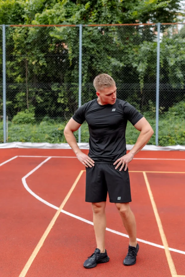 7w1 Gym Compression Obsidian Black Koszulka