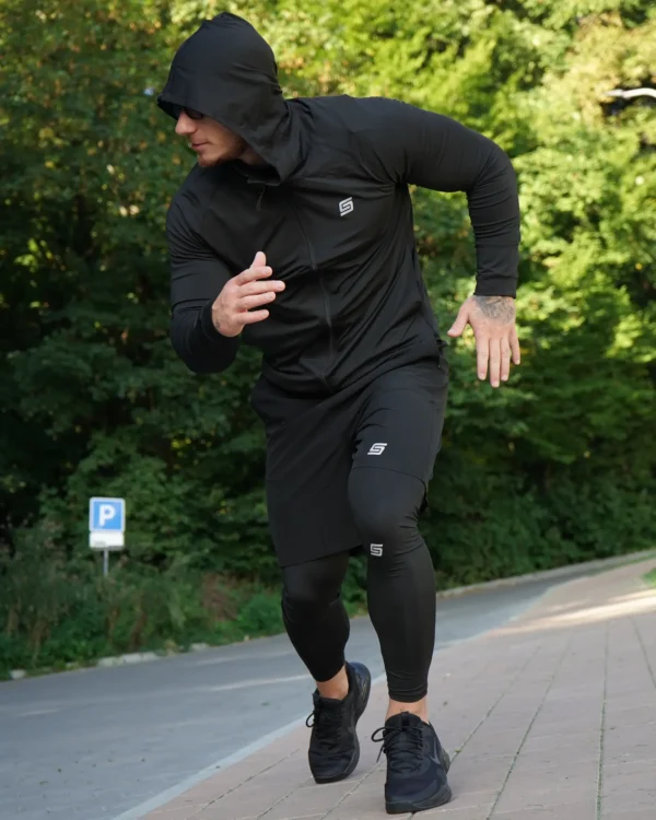 5w1 Gym Compression Obsidian Black Legginsy