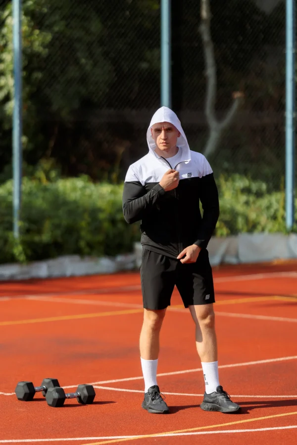 Gym Compression Black & White Bluza