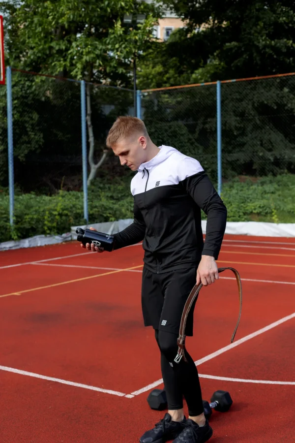 Gym Compression Black & White Bluza