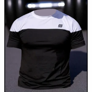 Gym Compression Black & White Koszulka