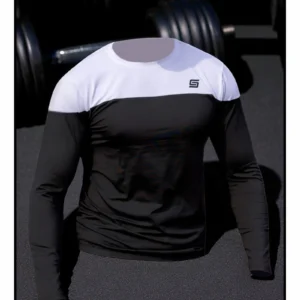 Rashguard z długim rękawem Gym Compression Black & White
