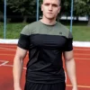 Gym Compression Olive Black Rashguard krótki rękaw