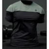 Gym Compression Olive Black Rashguard krótki rękaw