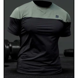 Gym Compression Olive Black Rashguard krótki rękaw