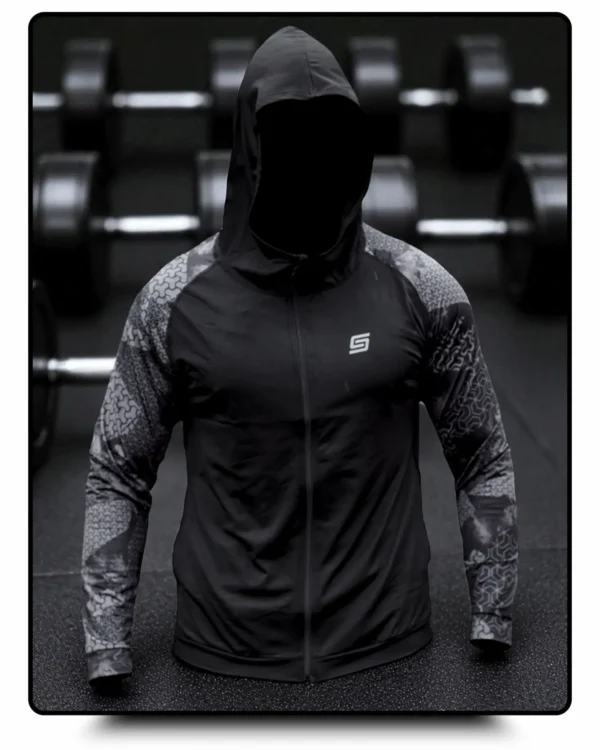 Gym Compression Shadow Matrix Bluza