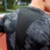 Gym Compression Shadow Matrix Rashguard krótki rękaw