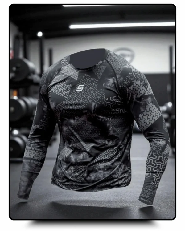 Gym Compression Shadow Matrix Rashguard długi rękaw