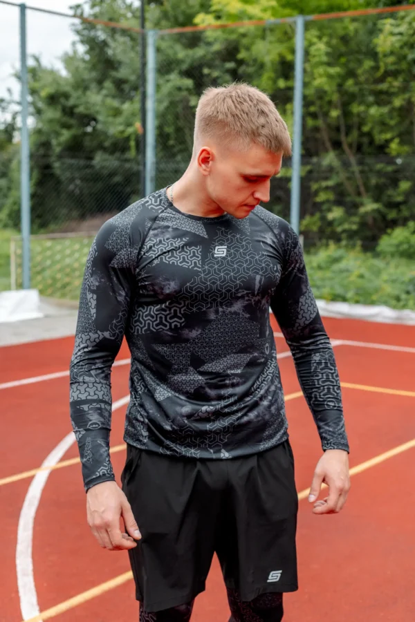 Gym Compression Shadow Matrix Rashguard długi rękaw