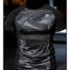 Gym Compression Black Pixel Rashguard z krótkim rękawem