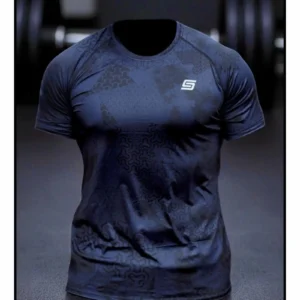 Gym Compression Blue Shadow Rashguard z krótkim rękawem