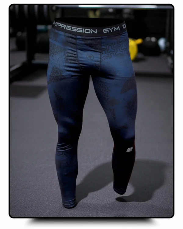Gym Compression Blue Shadow Legginsy