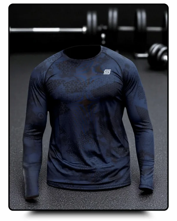 Gym Compression Blue Shadow Rashguard z długim rękawem