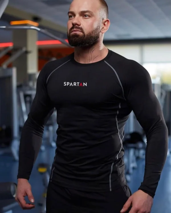 Spartan Blitz Black & WhiteRashguard z długim rękawem