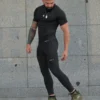 Spartan Black Rashguard z krótkim rękawem