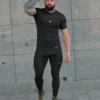 Spartan Black Rashguard z krótkim rękawem