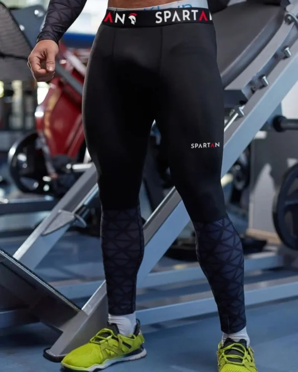 Spartan Black & Blue Legginsy