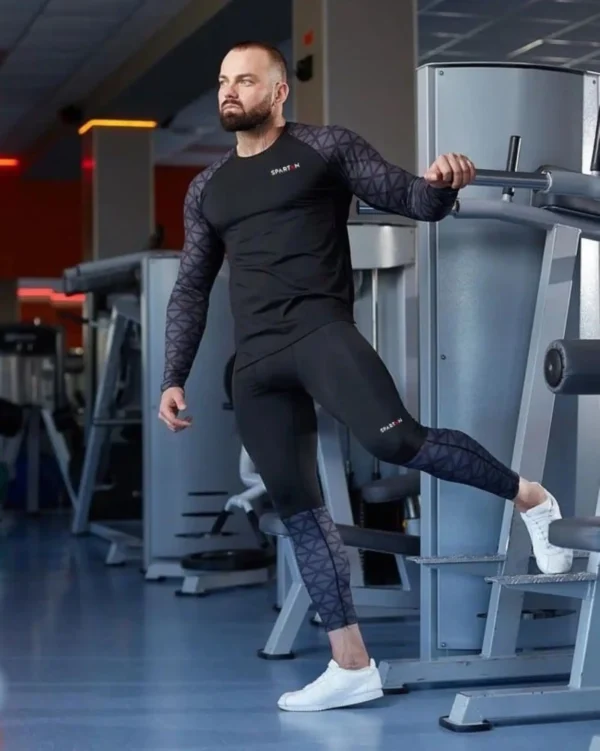 Spartan Black & Blue Rashguard z długim rękawem