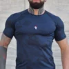 Spartan Blue & Black Rashguard z krótkim rękawem