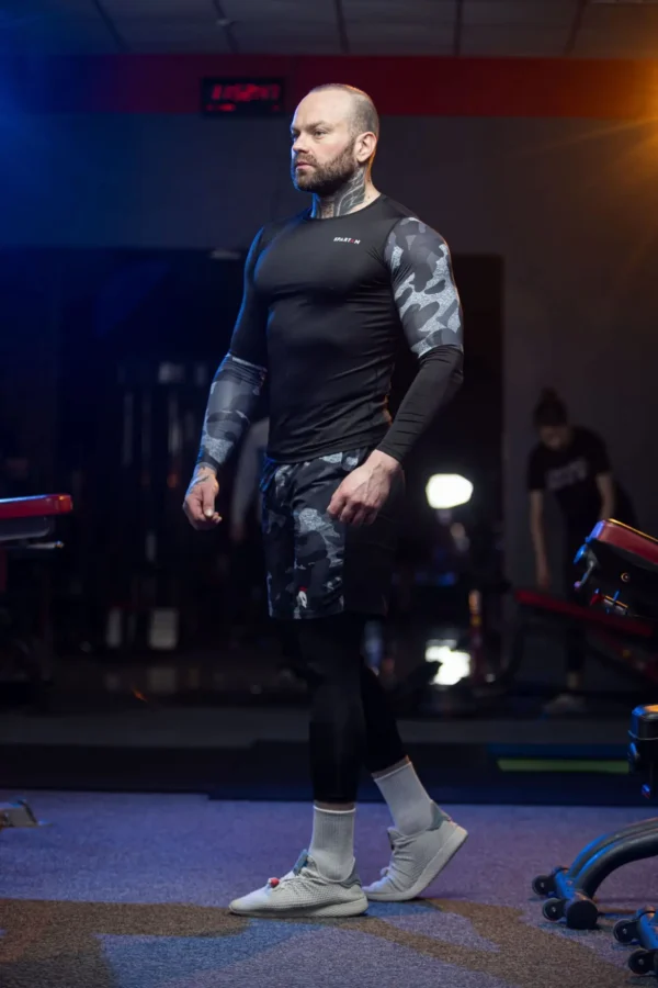 Spartan Grey & Camo Rashguard z długim rękawem
