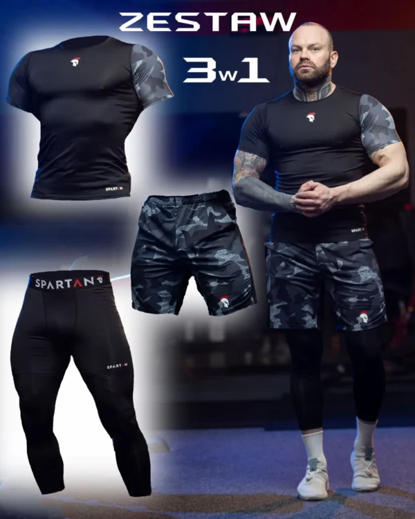Spartan Grey & Camo Zestaw 3w1