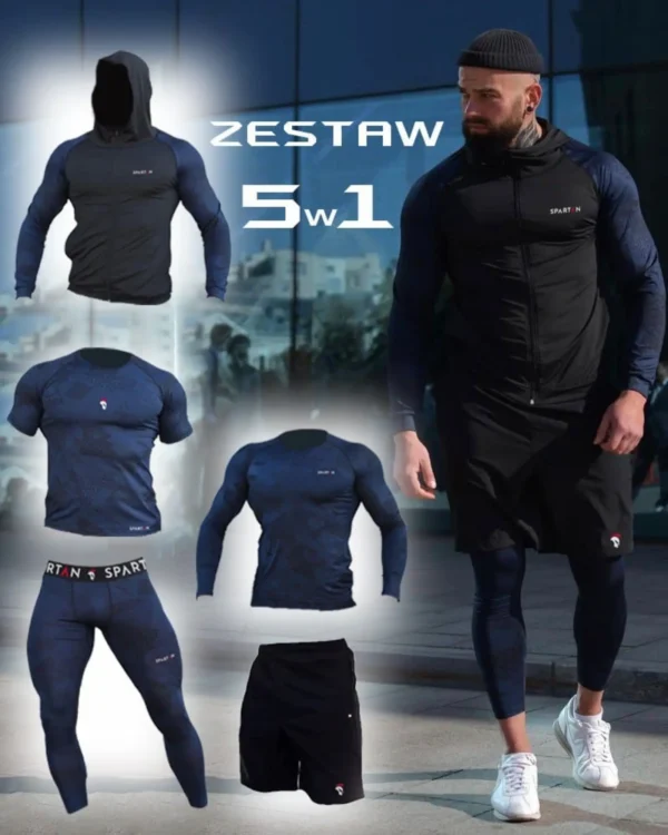 Spartan Blue & Black Zestaw 5w1