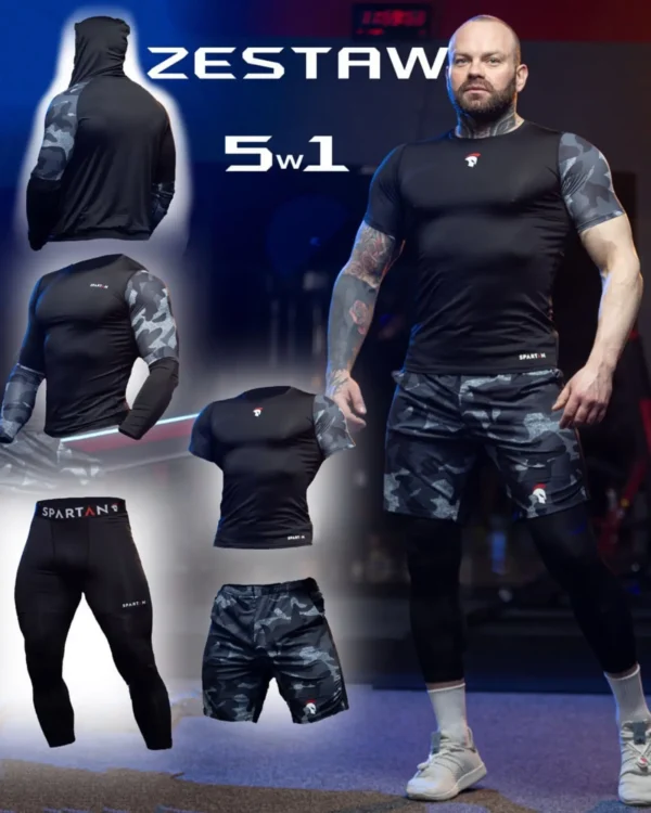 Spartan Grey & Camo Zestaw 5w1