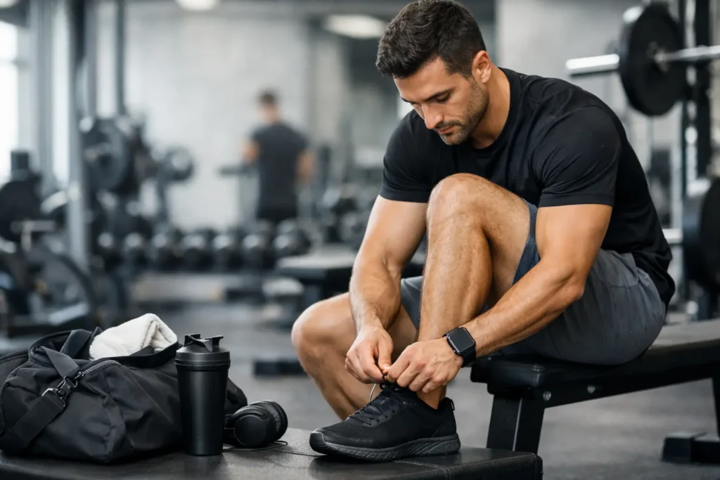 Męski outfit na siłownię, który wytrzyma trening